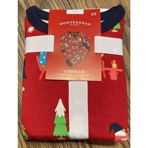 Wondershop Gnomes 2-Piece Christmas Family Pajamas Set Size 2T Toddler Size